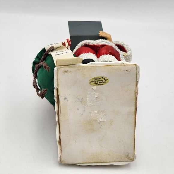 Clothtique Possible Dreams Santa's New List Computer Laptop Who's Naughty Nice - Picture 14 of 14